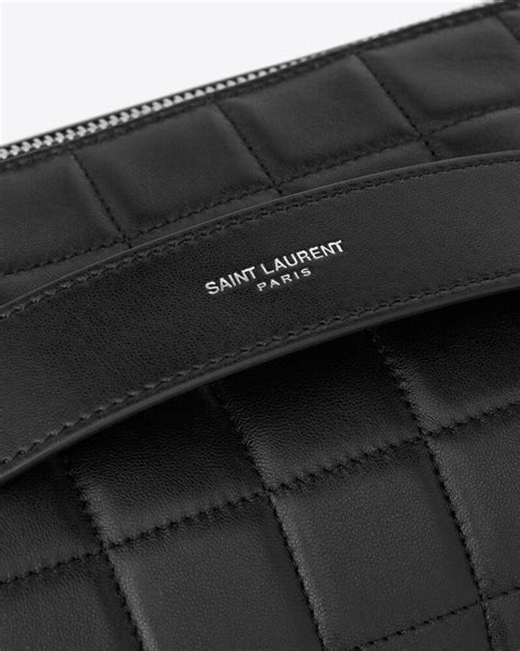 Saint Laurent YSL Vanity Case in Grained Leather .